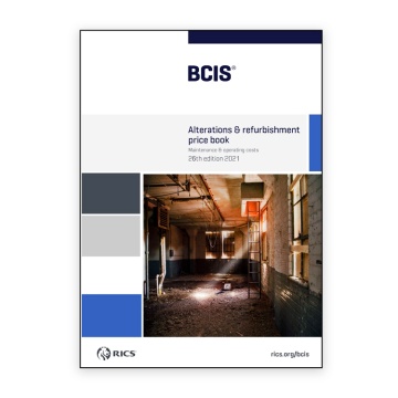 BCIS Alterations and Refurbishment Price Book 2021