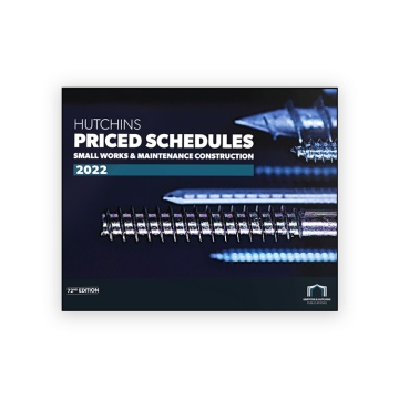 Hutchins Priced Schedules: Small Works & Maintenance Construction 2022 (72nd Edition)